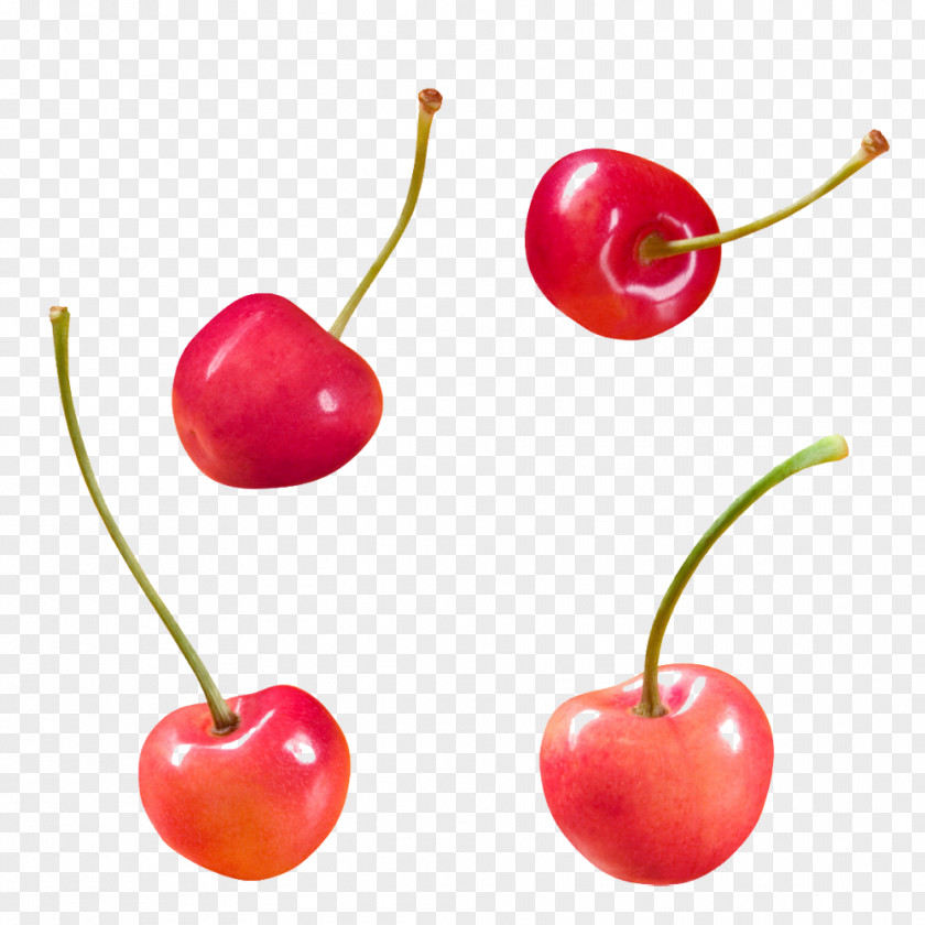 Four Cherry Picture Material Juice Fruit Salad Auglis PNG