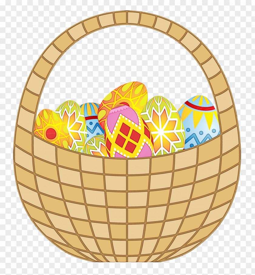 Gift Basket Home Accessories Easter Egg Background PNG