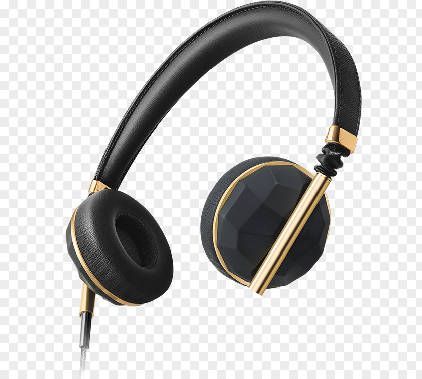 Gold Microphone Headphones Audio Sound Noise PNG
