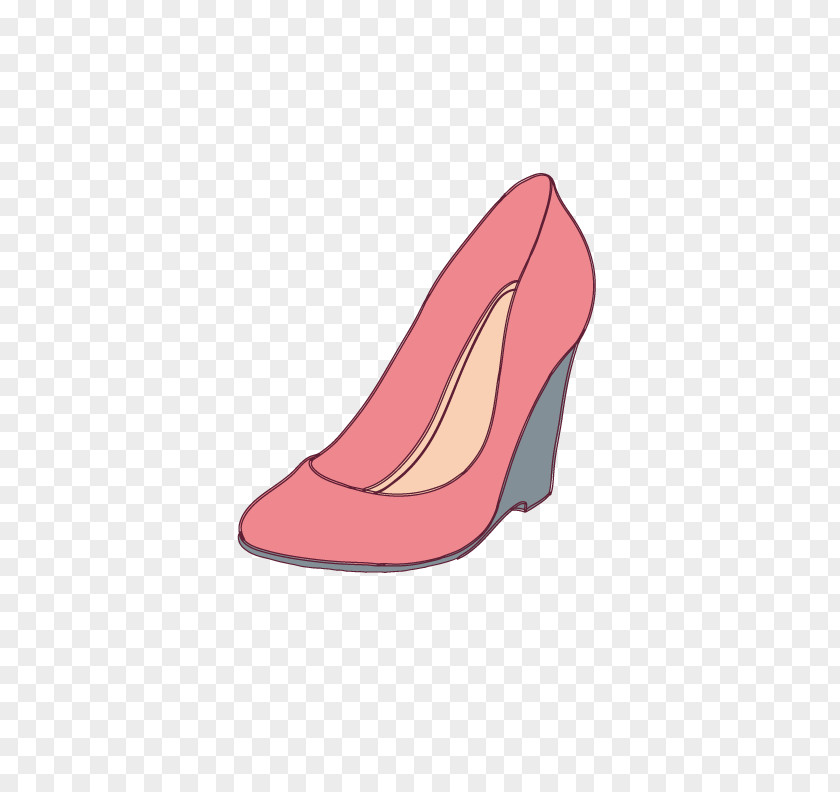 Pink High Heels Slipper High-heeled Footwear Shoe PNG