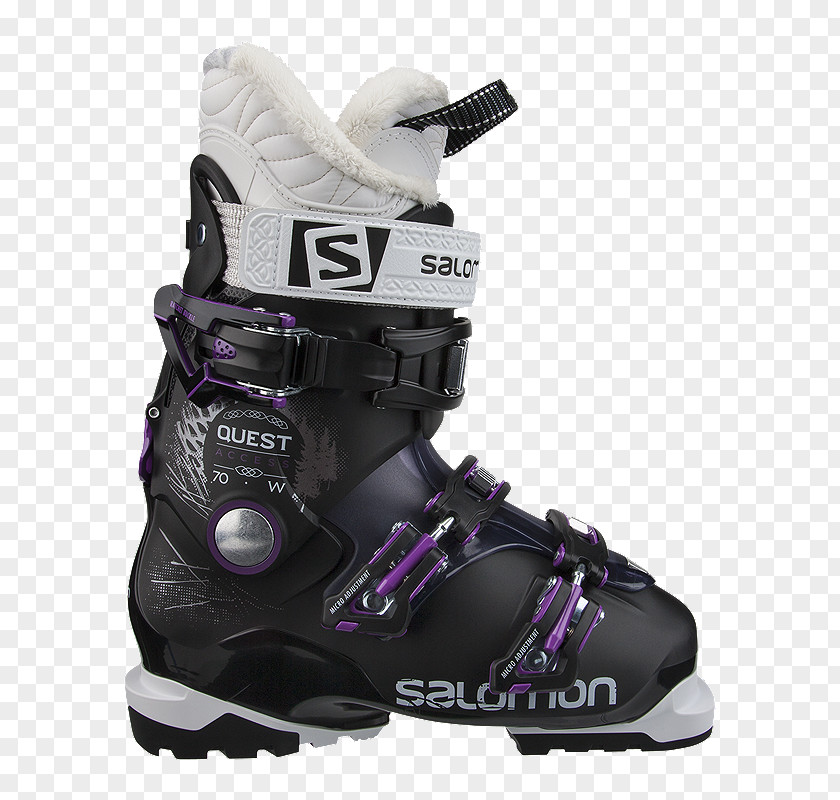 Salomon Running Shoes For Women Ski Boots Skiing Group Quest Access Custom Heat Shoe PNG
