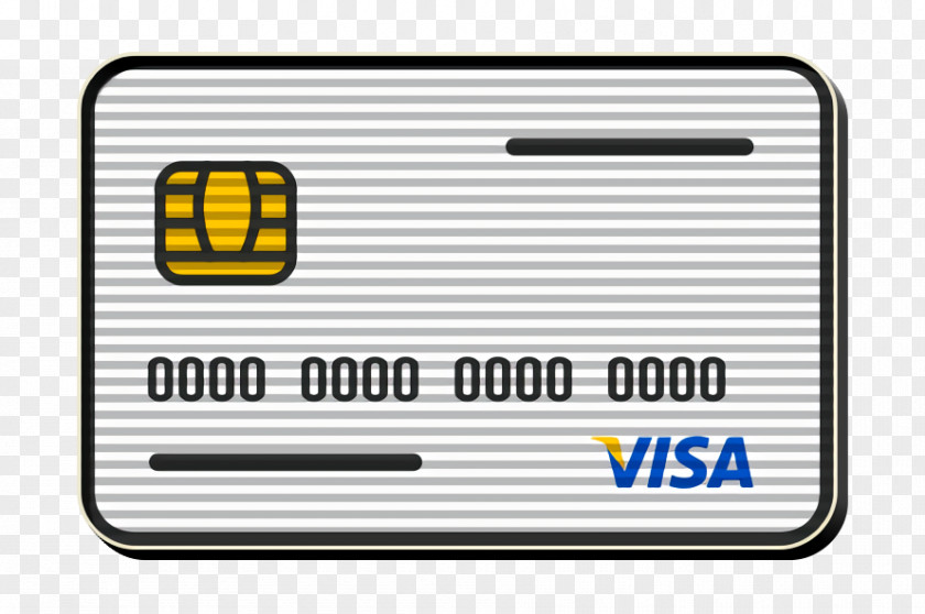 Text Yellow Credit Card Icon PNG