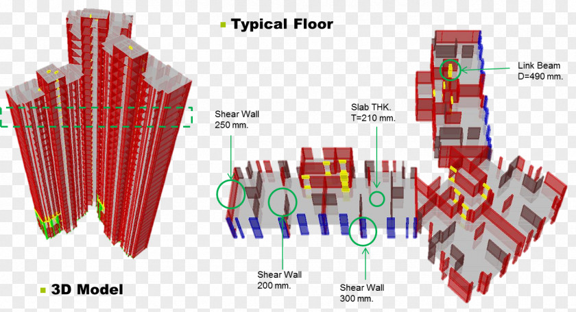 Building Architecture Nonlinear System Structure PNG