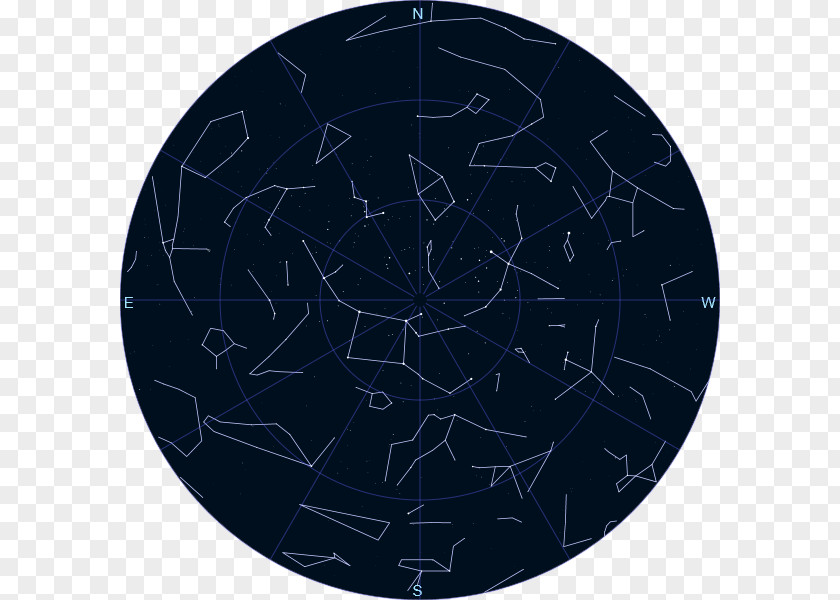 Night Sky Cobalt Blue Electric Circle Pattern PNG