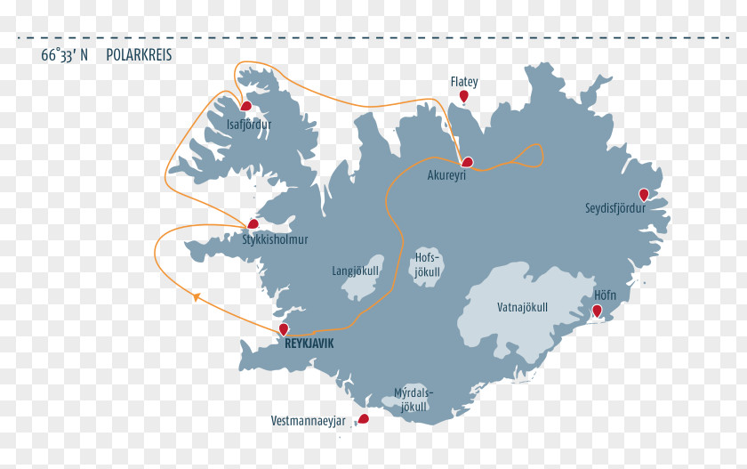 Northern Iceland Map Royalty-free PNG