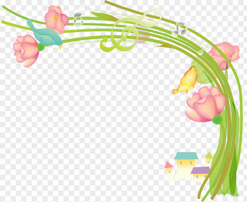 Spring Border Photography Clip Art PNG