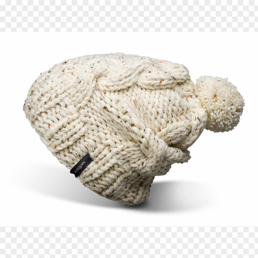 Beanie Knit Cap Wool Beige PNG