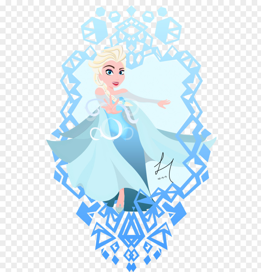 Elsa Snowflake Clip Art PNG