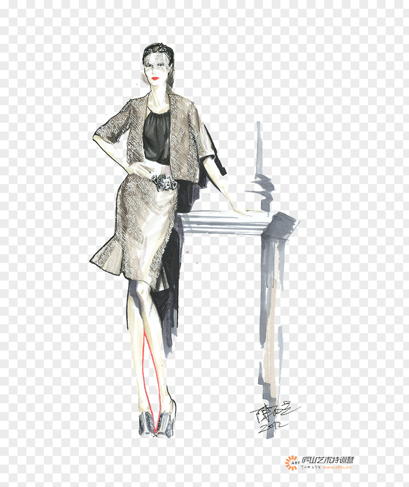 French Fashion Woman France Illustration PNG
