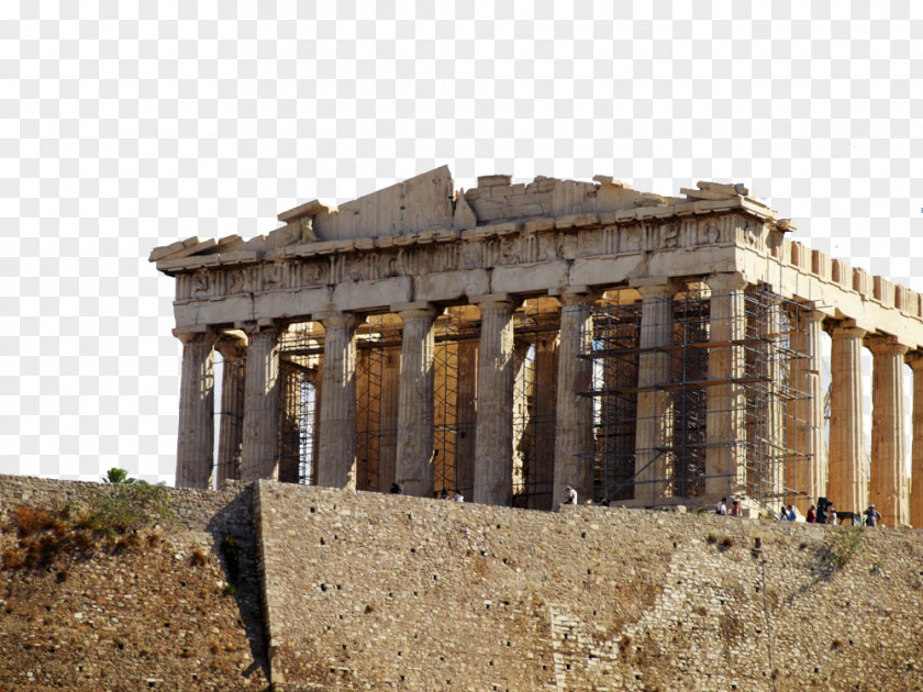 Greek Temple Scenery Acropolis Of Athens Ancient Greece Architecture PNG