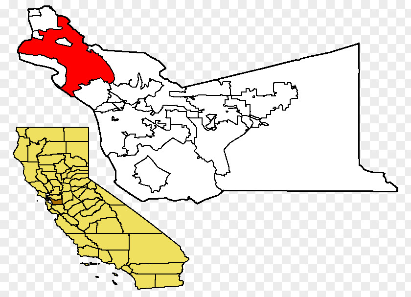 Map Oakland Alameda County Sheriff's Office Menlo Park Wikipedia PNG