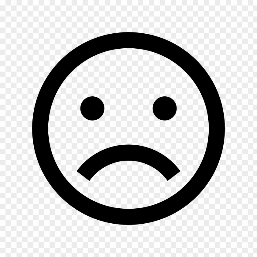 Sad Face Emoticon PNG