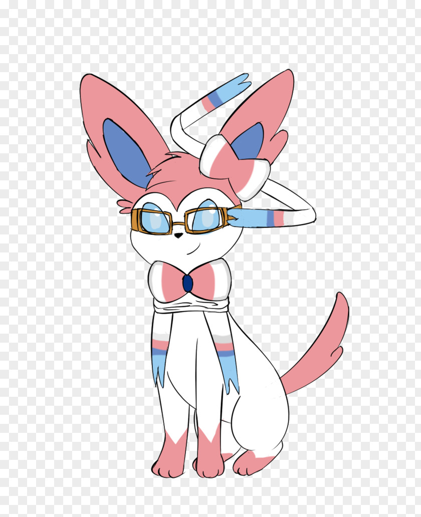 Skull Wearing Sunglasses Sylveon Pokémon Image Rabbit Eevee PNG