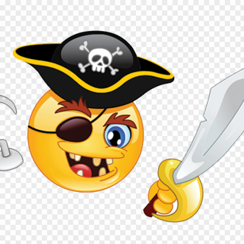 Smiley Emoticon Piracy Emoji PNG