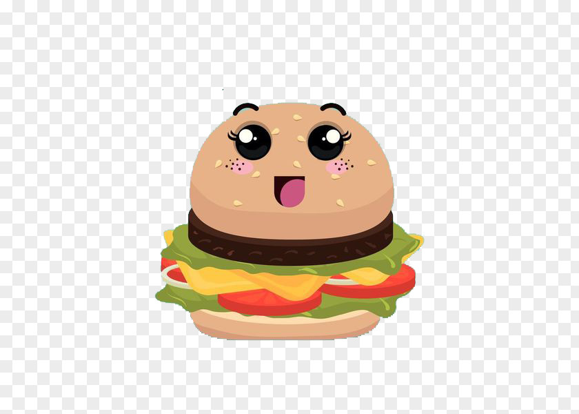 Burger Villain Hamburger Fast Food Street Illustration PNG