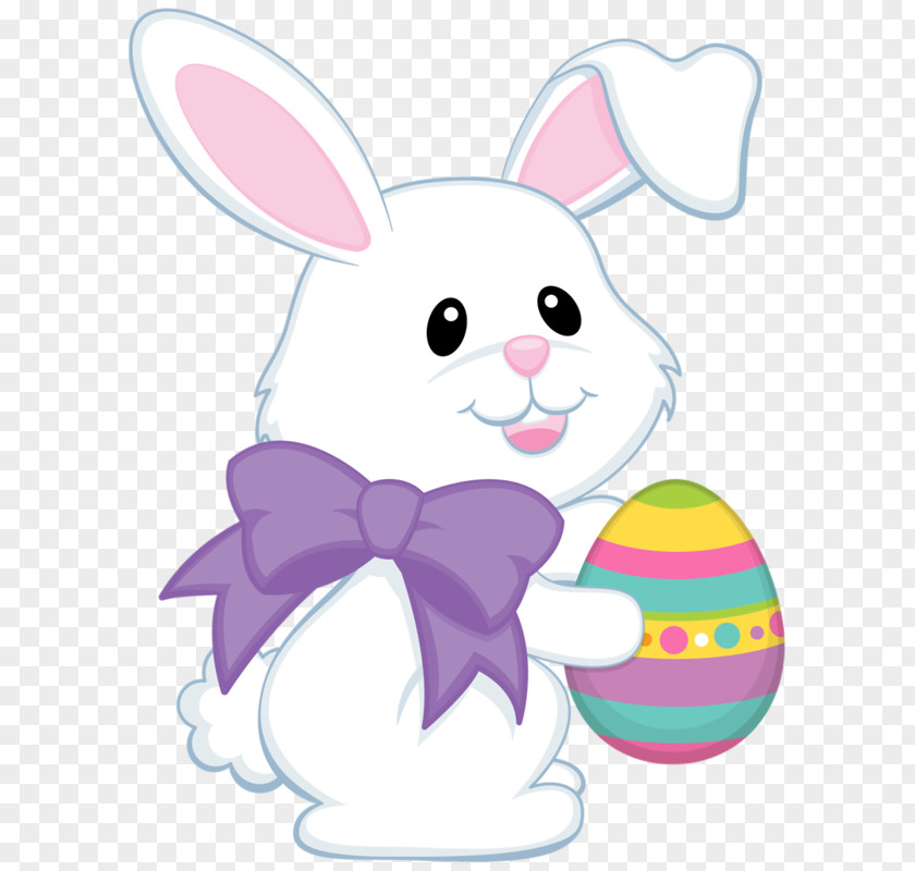 Cute Bunny Easter Rabbit Egg Clip Art PNG