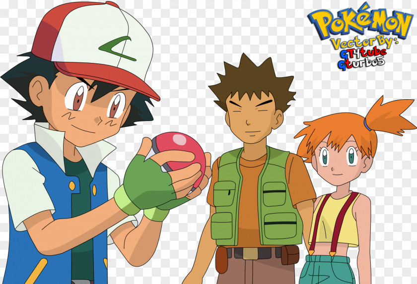 Pokemon Ash Ketchum Misty Serena Brock Pokémon Quest PNG