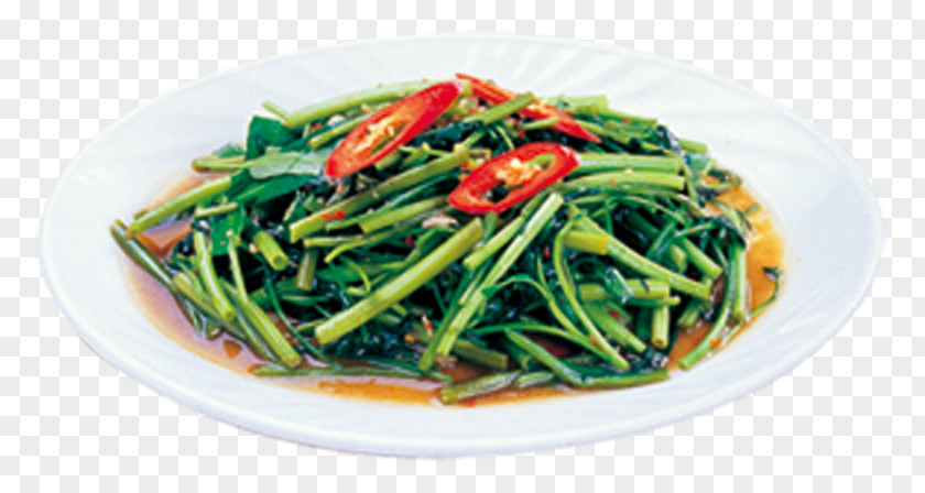 Vegetable Namul Chinese Cuisine Water Spinach Shrimp Paste Stir Frying PNG