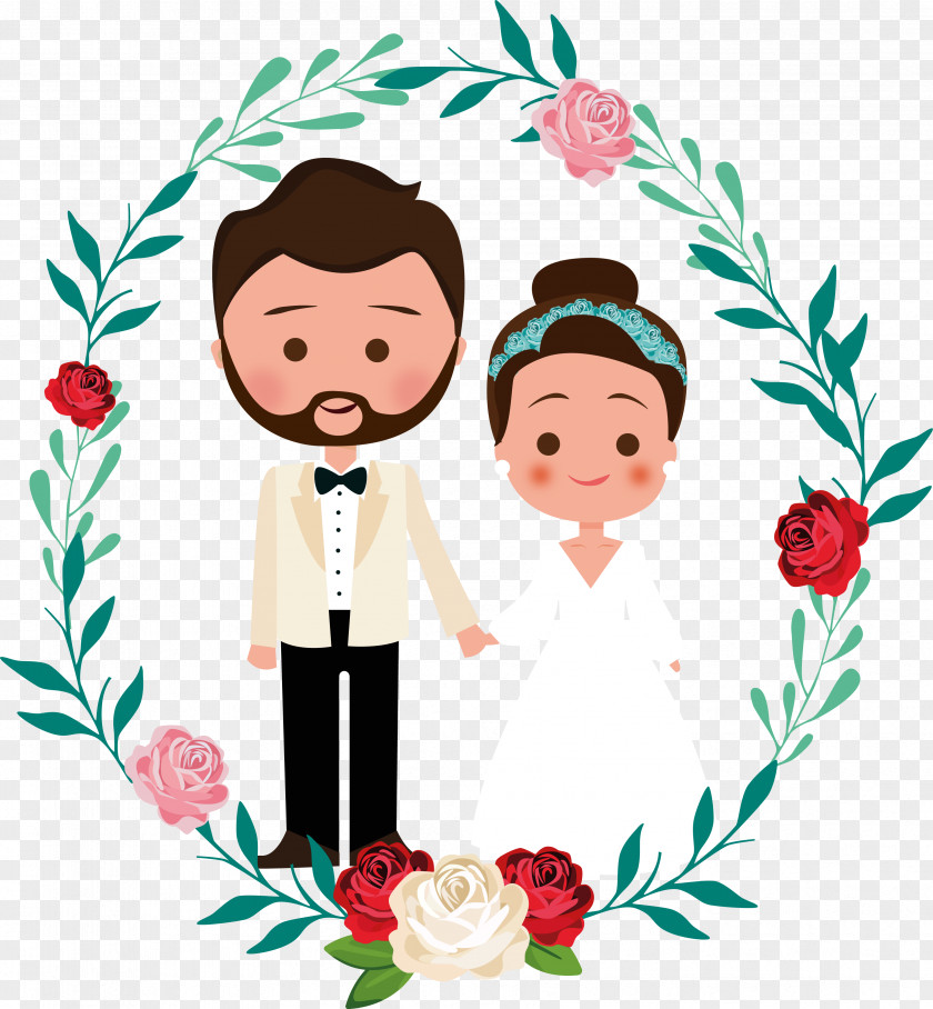 Wedding Vector Floral Design Marriage Engagement PNG