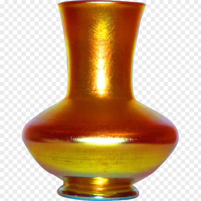 Vase Glass Bottle Caramel Color PNG