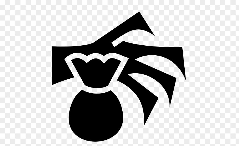 White Logo Black M Clip Art PNG