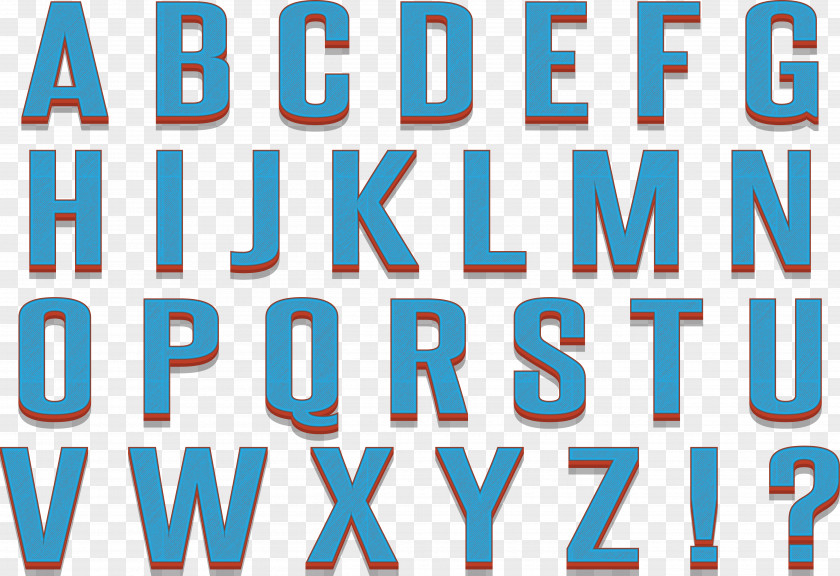 Blue Alphabet Letter Case Illustration PNG