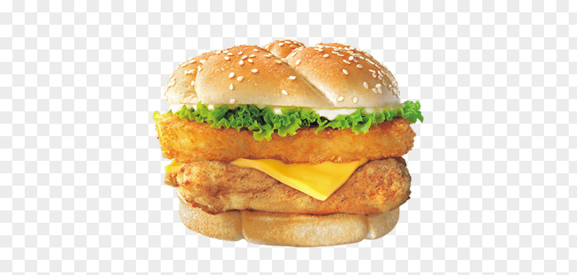 Bun KFC Hamburger Chicken Sandwich Fast Food Fillet PNG