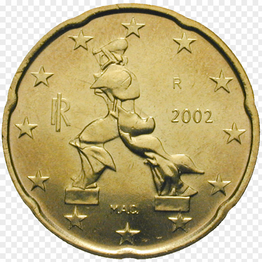 Coin 20 Cent Euro Unique Forms Of Continuity In Space Coins PNG