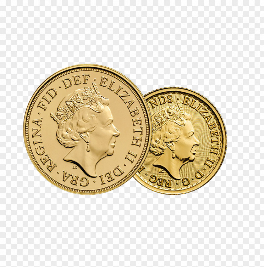 Coin Collecting Royal Mint Half Sovereign Gold PNG