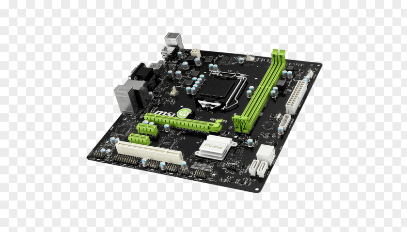 Eco Tuning Motherboard Dell LGA 1150 MSI H81M ECO MicroATX PNG