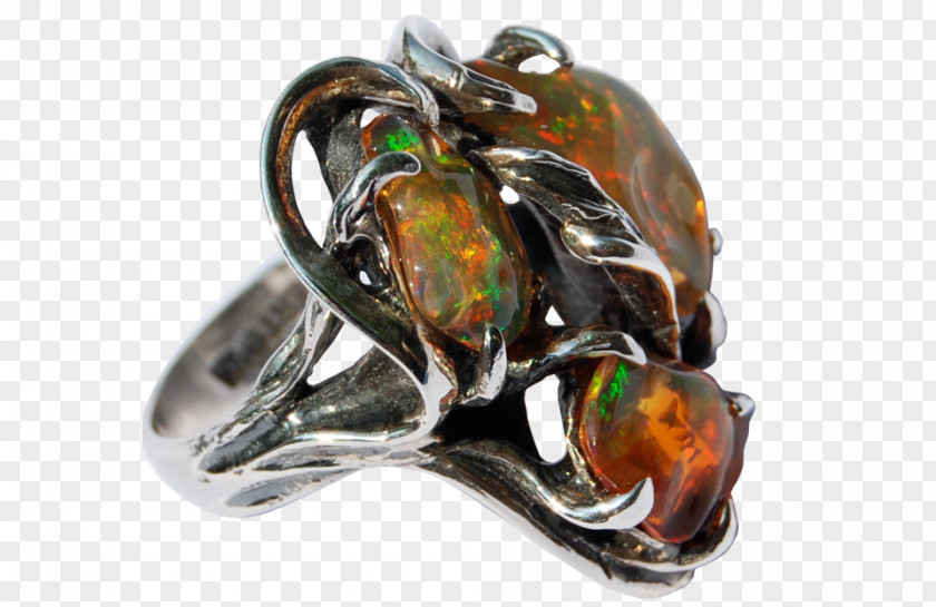 Mexican Ring Opal Jewellery Gemstone Silver PNG