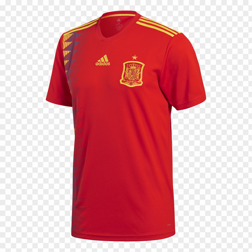 RUSSIA 2018 T-shirt Jersey Spain National Football Team Adidas PNG