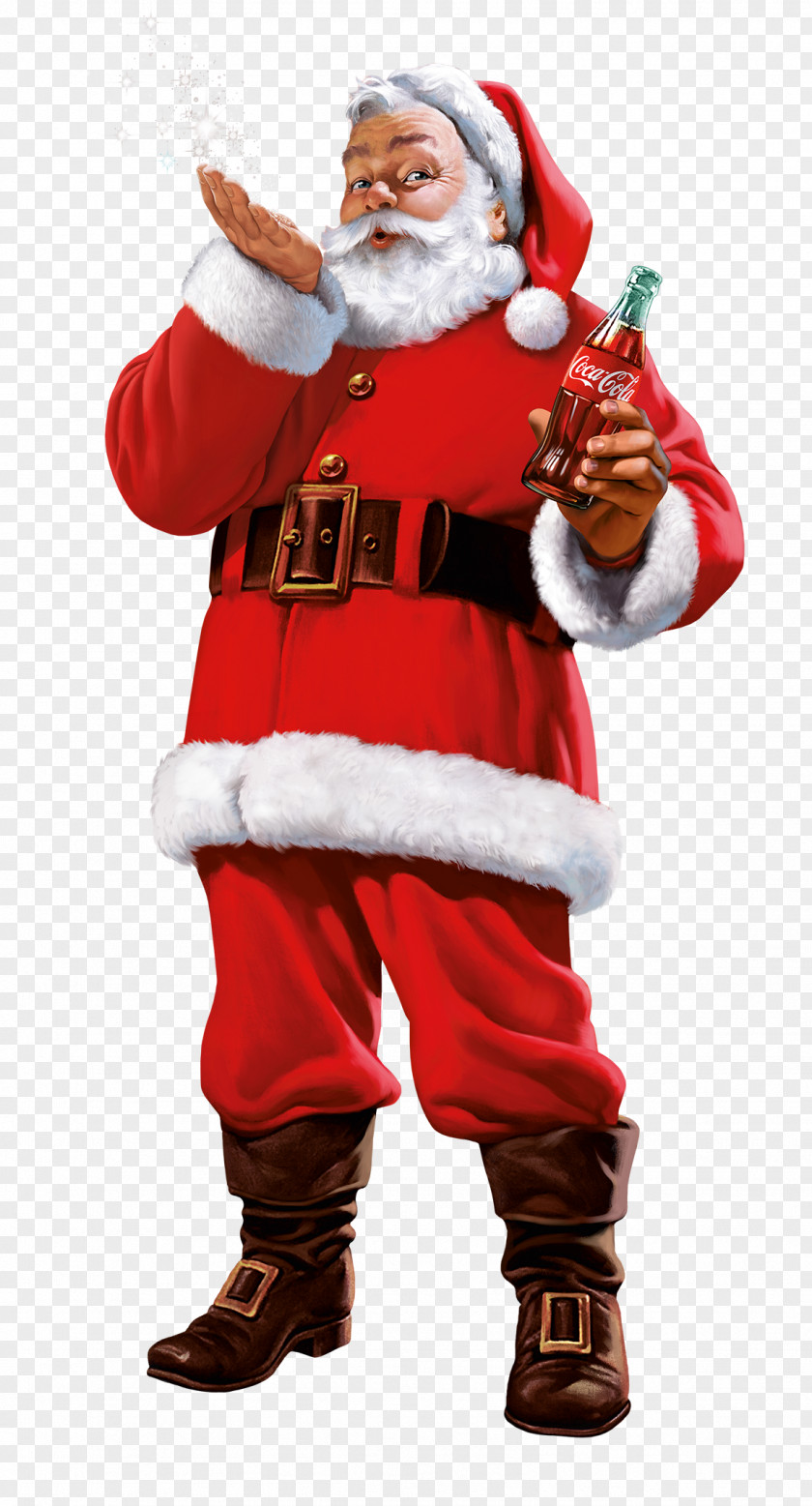 Santa Claus Coca-Cola Fizzy Drinks Père Noël Christmas PNG