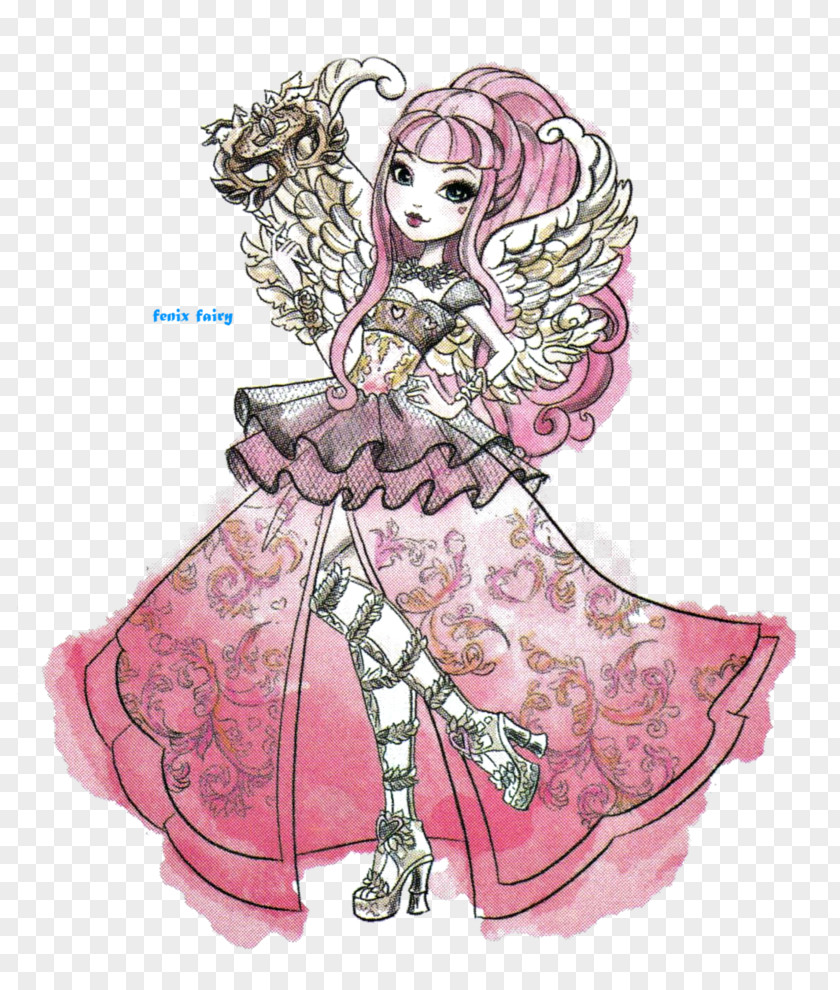 Cupid Ever After High: Thronecoming Reusable Sticker Book YouTube Character Doll PNG