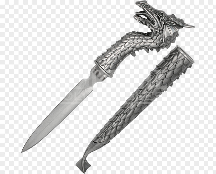 Dragon Head Hunting & Survival Knives Throwing Knife Bowie Utility PNG