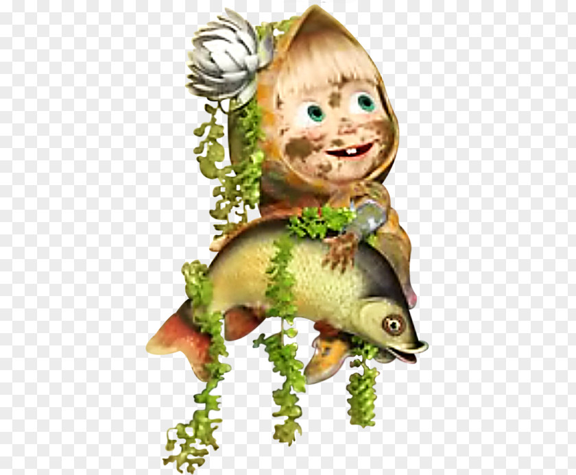 Fishing PEOPLE Masha Bear Clip Art PNG