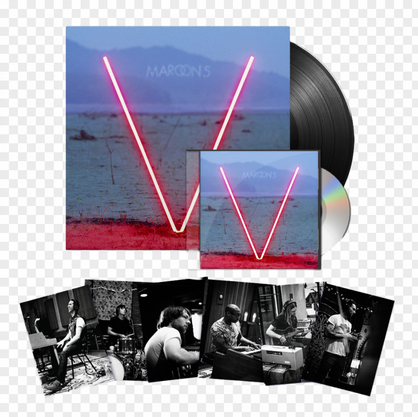 Maroon 5 Parental Advisory Compact Disc Collage PNG