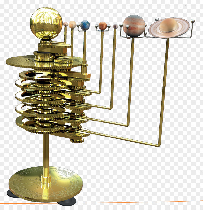 Stage Build Solar System Model Orrery Saturn Planet PNG