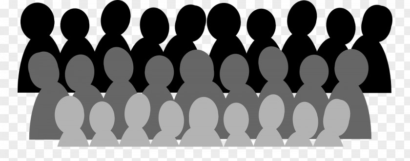 Pubic Crowd Silhouette Impersonal Verb PNG