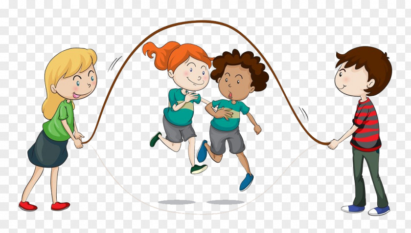 Skipping Children Rope Play Jumping Illustration PNG