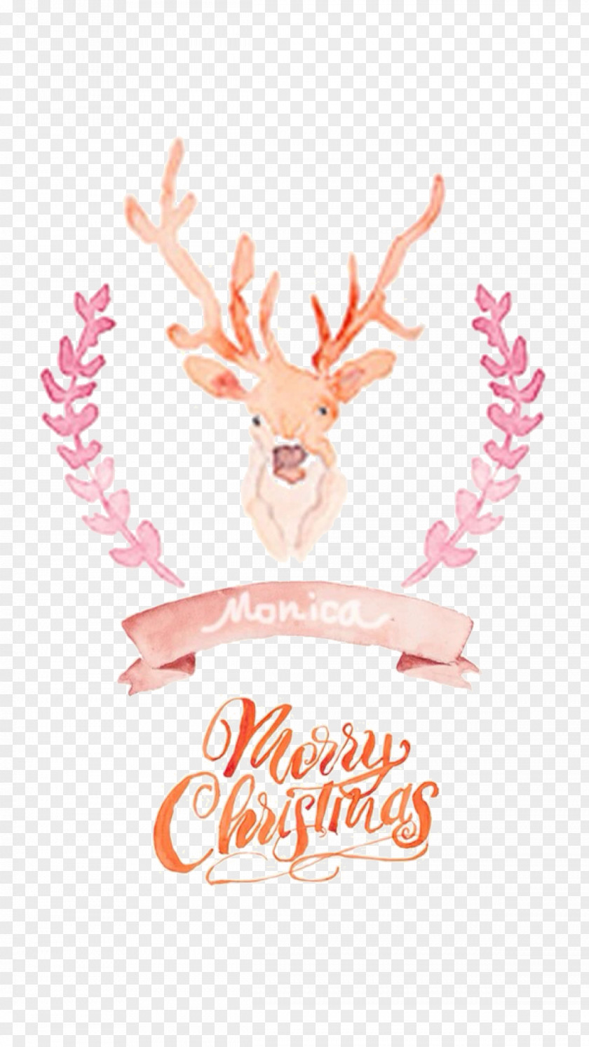 Art Christmas Deer IPhone X Decoration Desktop Wallpaper PNG