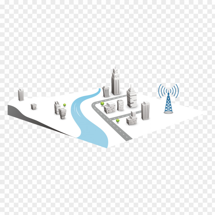 Free City Model Adobe Illustrator PNG