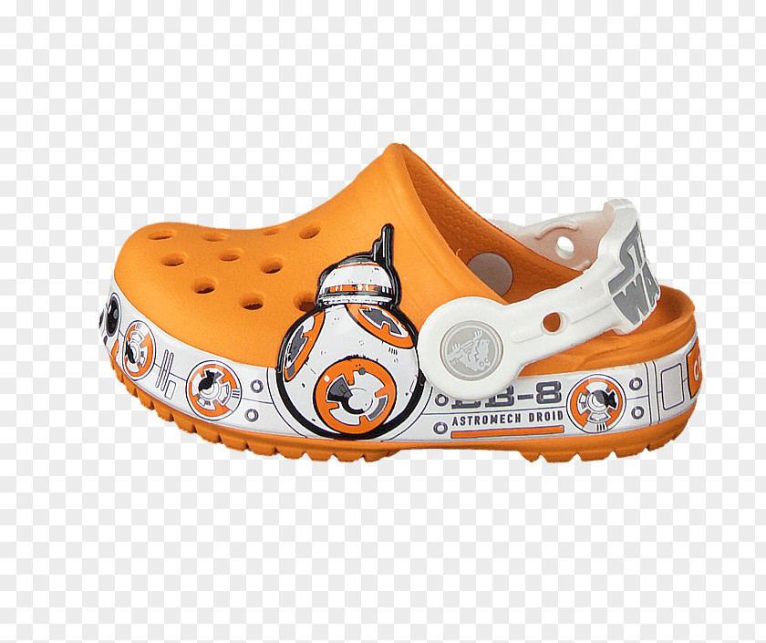 Sandal Shoe Slipper Kids Crocband Star Wars BB8 Clogs Orange Crocs CB Hero Clog PNG