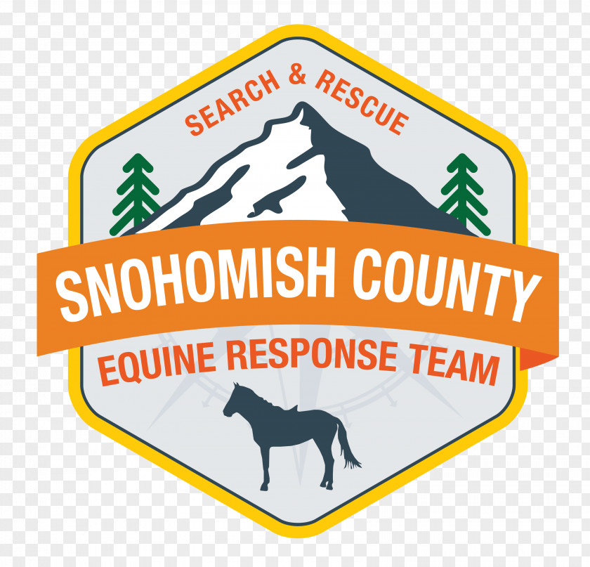 Search And Rescue Snohomish County Volunteer Horse Equestrian Logo PNG