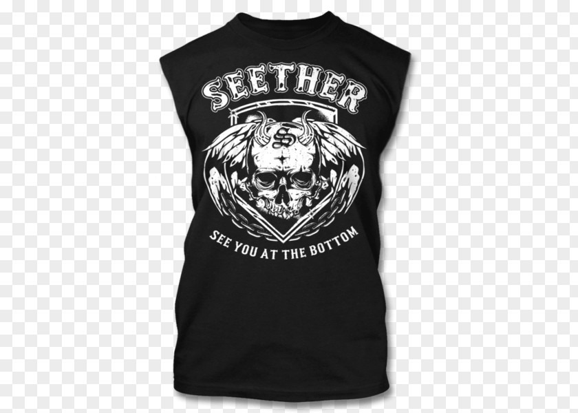 T-shirt Sleeveless Shirt Seether PNG