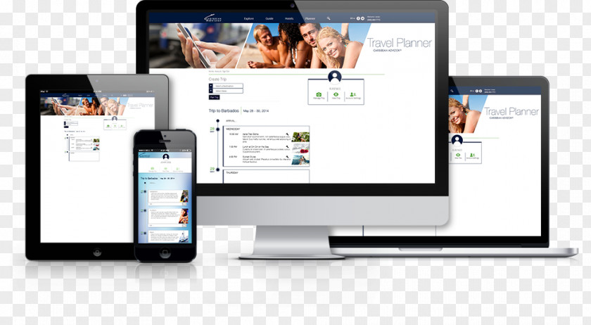 Travel Display Responsive Web Design Development PNG