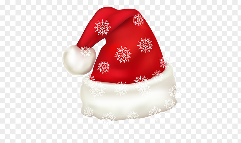 Christmas Santa Claus Bonnet Clip Art PNG