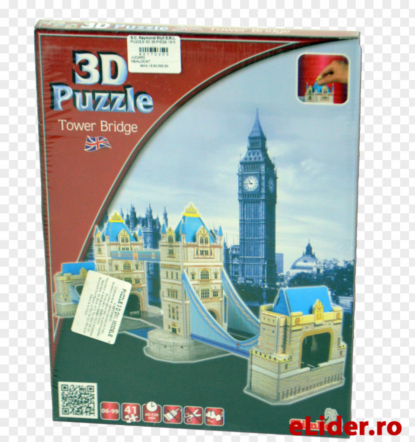 COMPUS Jigsaw Puzzles Tower Bridge Simba 3D-Puzzle Three-dimensional Space PNG