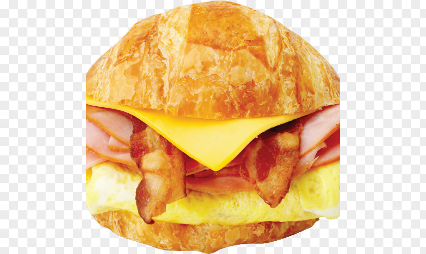 Egg Sandwich Breakfast Bacon, And Cheese Croissant Ham Eggs PNG