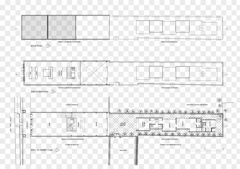 House Plan Shophouse Floor PNG